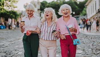 Senior women on the town