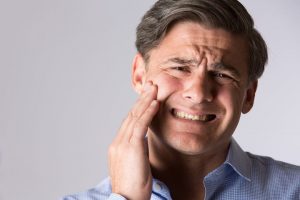 Man suffering from toothache