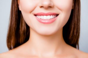 Smiling person with white teeth